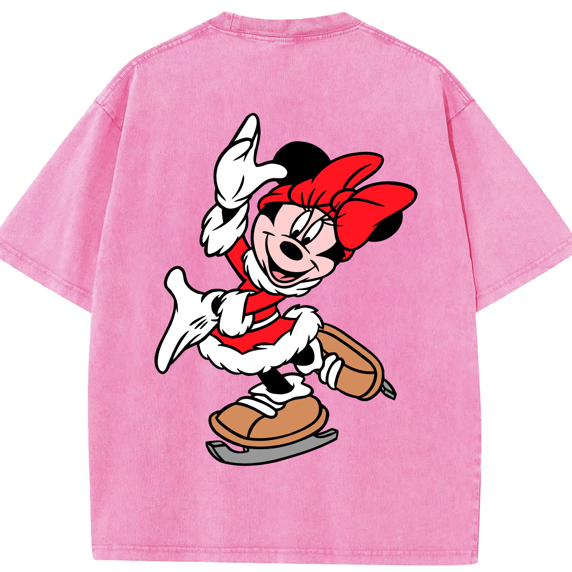 （画像用） ミッキーマウス Mickey Mouse 綿100% ヴィンテージ風 半袖Tシャツ（背面プリント）